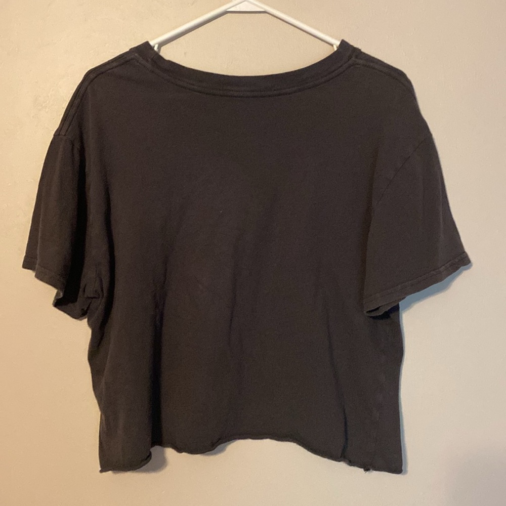 Black Michael Jackson Graphic Crop Top - Picture 2 of 2